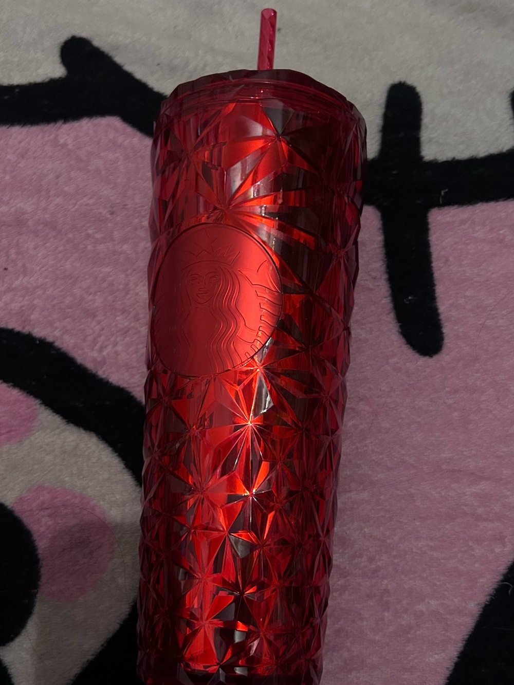 Starbucks Valentines Tumbler with Matching Straw